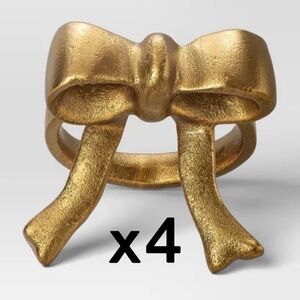 Threshold™ Aluminum Bow Napkin Ring - Set of 4